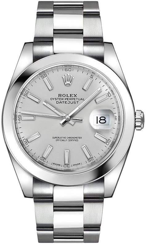 silver rolex watch men|rolex silver watch price.